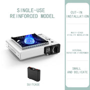 Outdoor Cassette Stove- White Single Use + Windproof Ring + Box