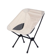 Portable Folding Stool Chair-Beige(22.4*22.44*24.8'')