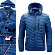Down/Cotton Jacket-Sapphire