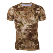 Quick Dry T-Shirt-Yellow python