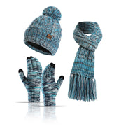 Conjunto de luvas e cachecol boogear chapéu feminino