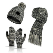 Conjunto de luvas e cachecol boogear chapéu feminino