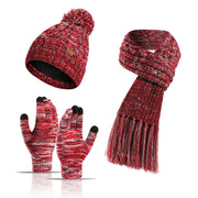 Conjunto de luvas e cachecol boogear chapéu feminino