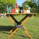 Outdoor Folding Table-47.24''Carbon Steel Egg Roll Table-Send Storage Bag