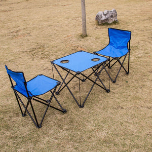 Folding Tables And Chairs-Blue