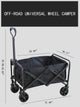 Folding Wagon Cart-Special Offer - Black [5 Inch Universal Wheel]