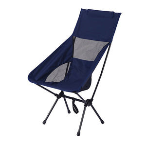 Portable Folding Stool Chair-High Back - Navy Screen(25.98*21.65*34.65'')High Back - Navy Screen(25.98*21.65*34.65'')