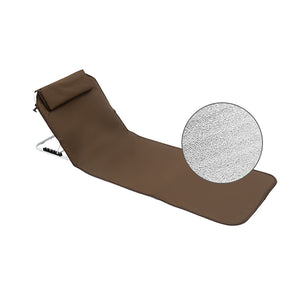 Portable Folding Camp Chair -Coffee (Oxford cloth + aluminum foil EPE)