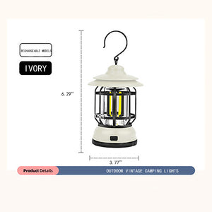 Rechargeable Camping Lamp-Dry Battery Models [White]