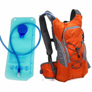 Backpack-Orange Backpack + Printed Water Bag