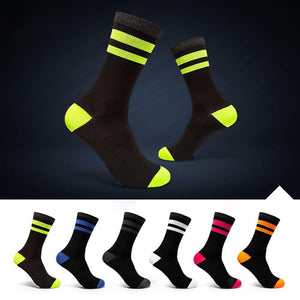 Socks-Black/Fluorescent Green
