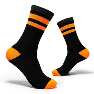 Socks-Black/Fluorescent Orange