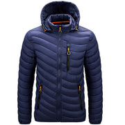 Down/Cotton Jacket-Navy