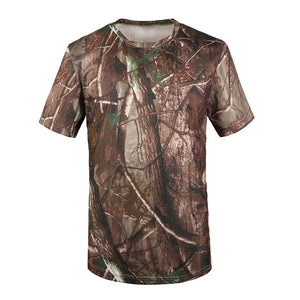 Quick Dry T-Shirt-big tree camouflage