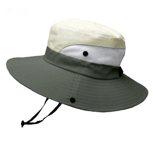 Sun Hats-Beige+Army Green