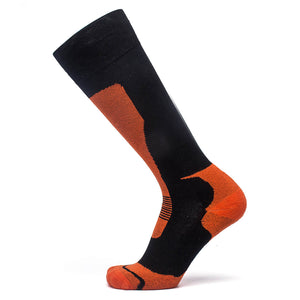 Socks-Black/Orange Red