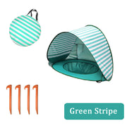 Sun Shade Sail Canopy &Tent- Lake Green Stripes