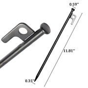 Outdoor Product-KM Nails - Black - 11.81''