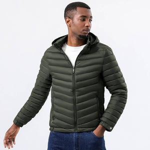 Down/Cotton Jacket- Army Green