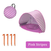 Sun Shade Sail Canopy &Tent- Pink Stripes