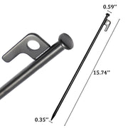 Outdoor Product-KM ground nail - black -15.75''