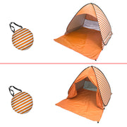 Sun Shade Sail Canopy &Tent-Orange Stripes