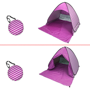 Sun Shade Sail Canopy &Tent-Pink Stripes